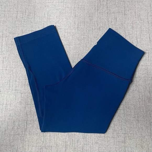 Lululemon Blue Align Crop Leggings High Rise Pants 4 - Picture 5 of 12